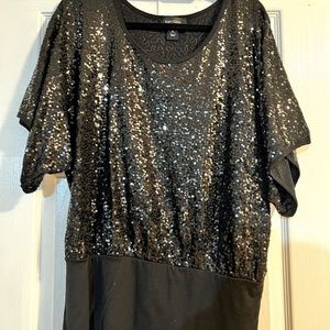 Black Sequin Top!
